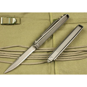 Specially Designed 440 Stainless Steel Roll Pen Knife Multifunction Tool with Metal Handle UDTEK00477